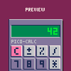 Pico-8 Calculator icon/pixelart