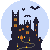 Spooky Castle Pixelween Icon icon/pixelart