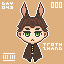 Animal ear cloak male icon/pixelart