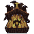 haunted bird house icon/pixelart