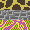 Different colored giraffes icon/pixelart