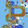 P For Platformer icon/pixelart