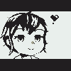 Girl in Pixels icon/pixelart