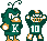 The Mascot and the Player icon/pixelart