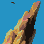 Rocks icon/pixelart