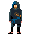 hooded ninja guy icon/pixelart