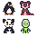 The Quartet icon/pixelart
