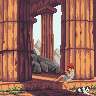 Temple of Poseidon icon/pixelart