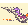[Animation]Four seasons Dragon icon/pixelart