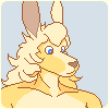 Portrait of a Kangaroo Girl icon/pixelart