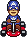 Marvel Kart: Captain America icon/pixelart
