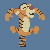 Tiggger from Winnie the Pooh icon/pixelart