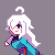 Ninja girl and new style icon/pixelart