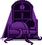 Pixel Dailies - MonsterHidingUnderBed icon/pixelart