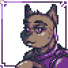 Random Anthro Doberman Lady icon/pixelart