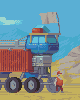 Offroad truck icon/pixelart