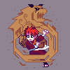 Gaara, Lee and Kakashi from Naruto icon/pixelart