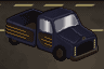 Blue car icon/pixelart