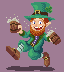 Leprechaun of St. Patrick's icon/pixelart