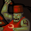 Happy new year! (two orc "Bon appetit") icon/pixelart