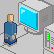 urban nature icon/pixelart