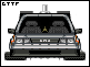 Flying Delorean icon/pixelart