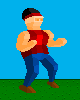 3D Fighter icon/pixelart