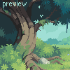 Woodland Clearing icon/pixelart