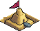 Sand castle icon/pixelart
