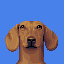 Dachshund icon/pixelart