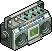 Radiocassette icon/pixelart