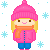 Snow Time Kiki icon/pixelart