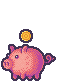 Piggy Bank icon/pixelart