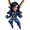 Overwatch Pharah icon/pixelart