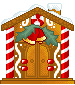 Gingerbread house icon/pixelart