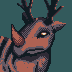 Forest hybrid creature icon/pixelart