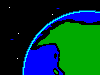 The Planet Earth icon/pixelart