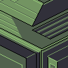 Isometric : Dumbell Alien building