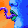 alien woman icon/pixelart