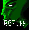 alien dude before and after icon/pixelart