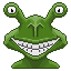 Alien Frog icon/pixelart