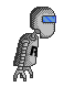 Two aliens + Robot icon/pixelart