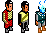 Pixel Trek aliens icon/pixelart