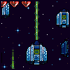 Aliens & Spacecrafts icon/pixelart