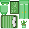 Green Bedroom icon/pixelart