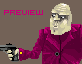 Pixel gangster (in Russian style) icon/pixelart
