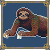 Sloth for animal collab icon/pixelart