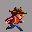 running cowboy icon/pixelart