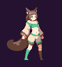 fox girl icon/pixelart
