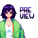 Random anime girl icon/pixelart